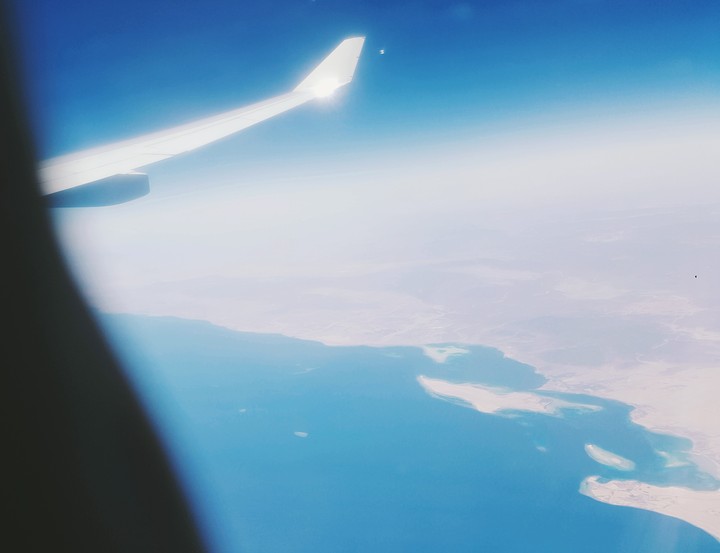 Over the sea