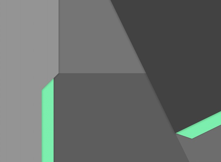 Green on grey