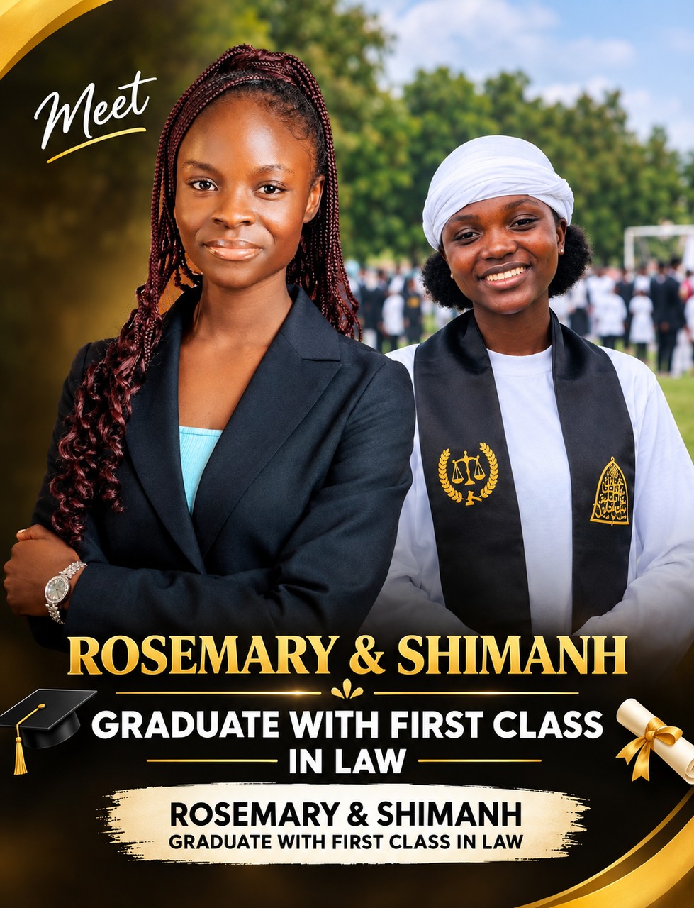 ?? TWO GRADUATES. TWO FIRST CLASSES. ONE REMARKABLE ACHIEVEMENT! ⚖️✨
