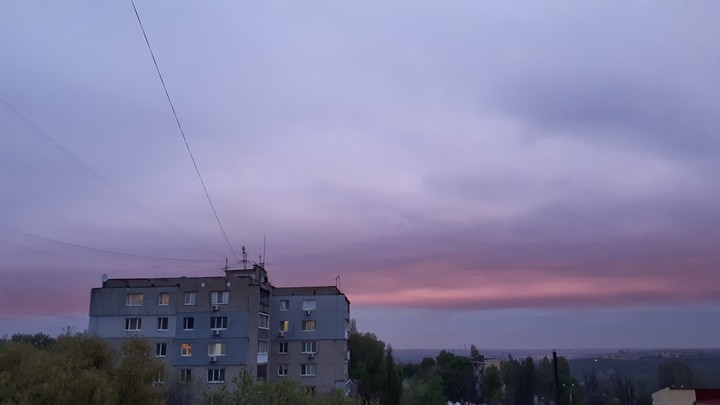 sunset in the clouds