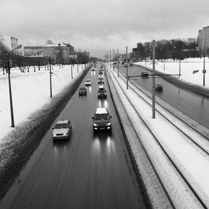 Город черно-белых тонов