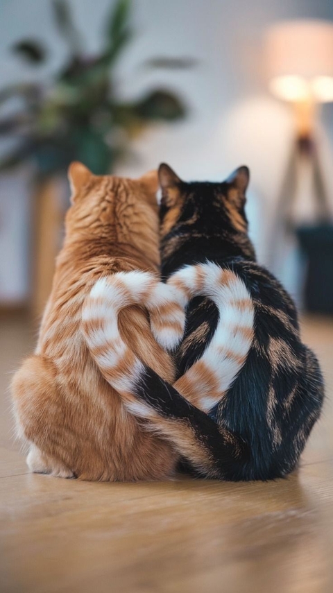 heart, whiskers桌布