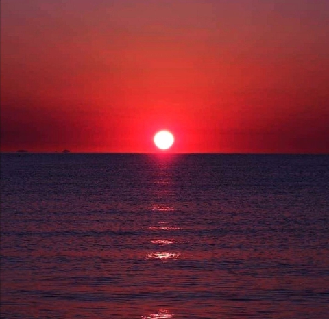 Reddish sunset