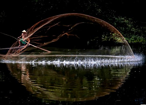 Fishing with net
