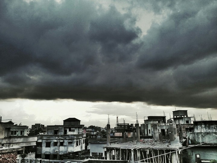 Rain come in the sky