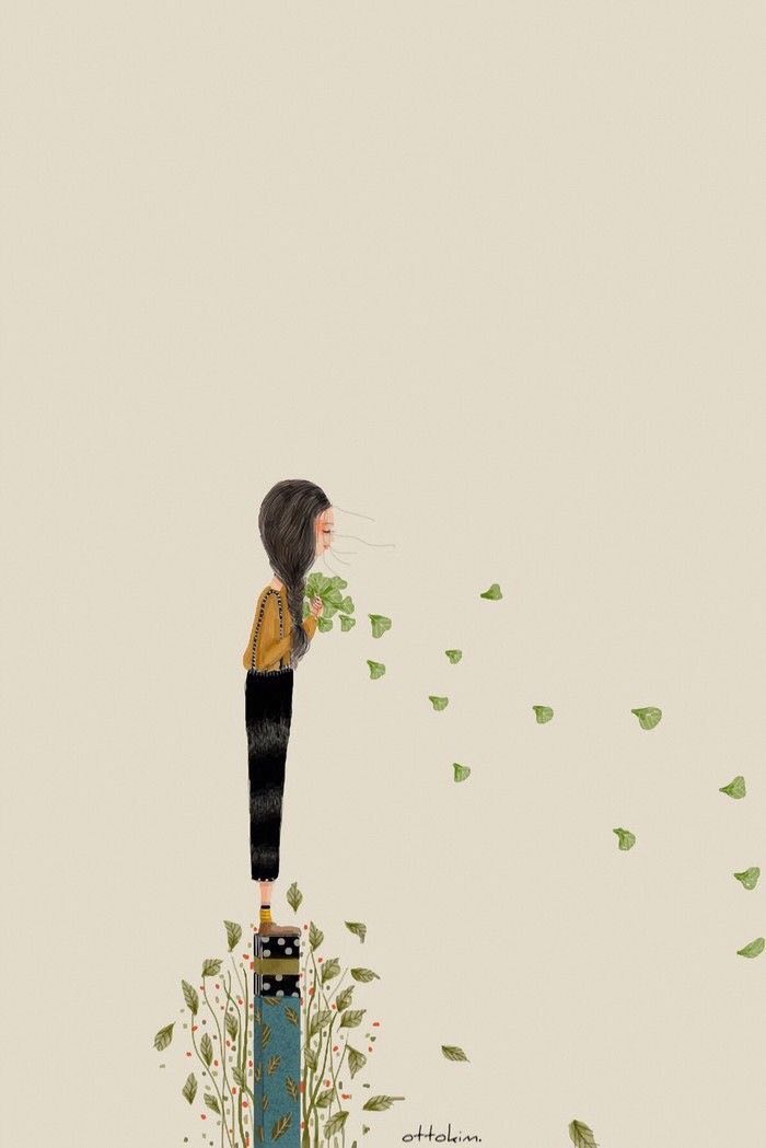 In the leaf of