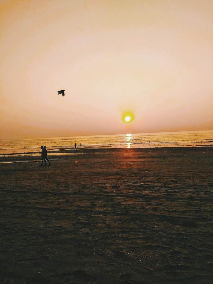 sunset in beach