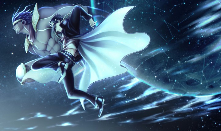Jotaro and Star Platnium