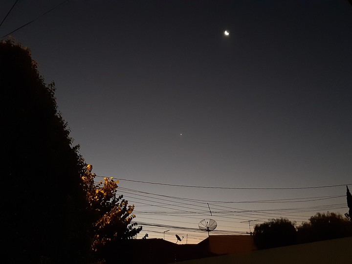 Moon and Venus