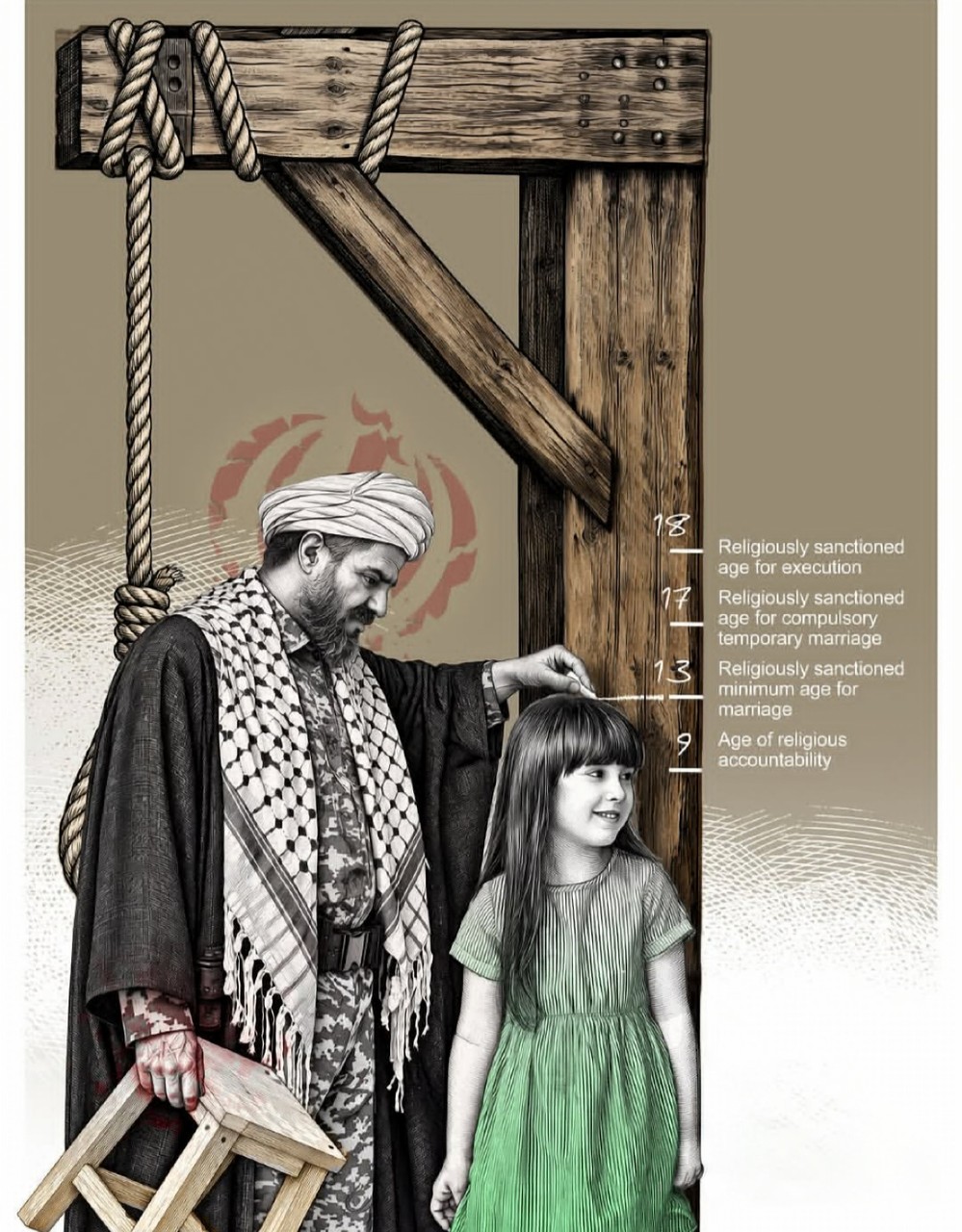 The bitter and painful reality of my country; hoping for the freedom of my Iran.