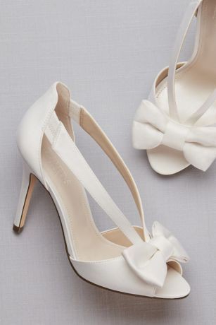 White Bow Heels