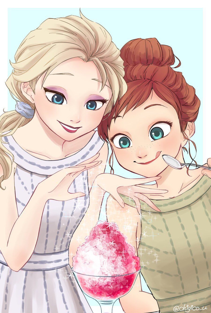 princess elsa and anna