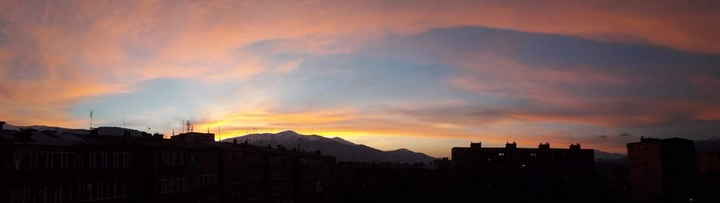Flag Sunset