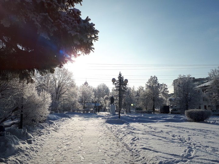 Все в снегу