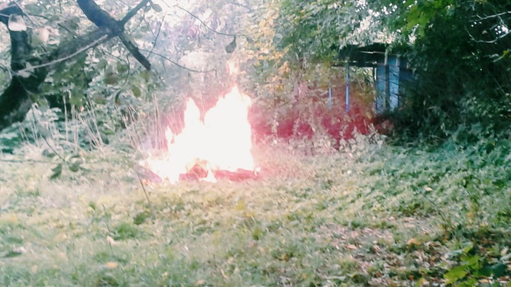 Огонь в саду