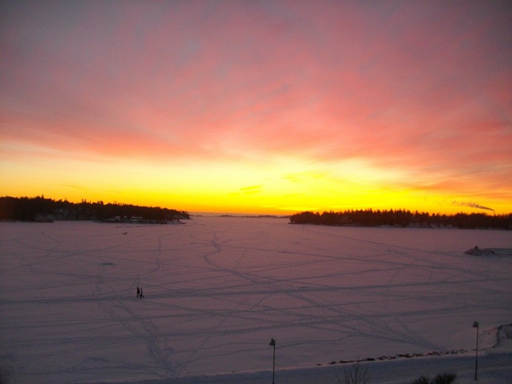 sunset in Finland