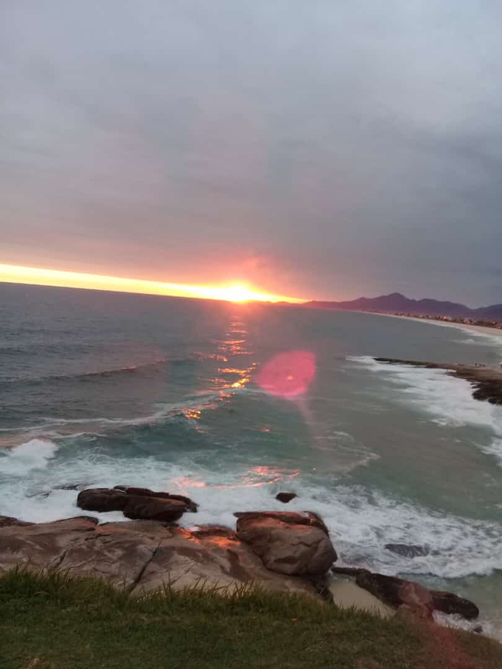 Por do sol Saquarema Brasil