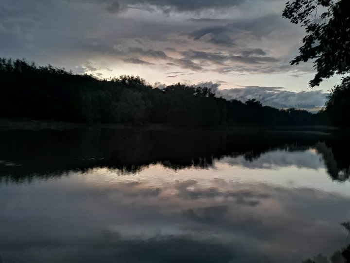 Beautifull sunset on the river