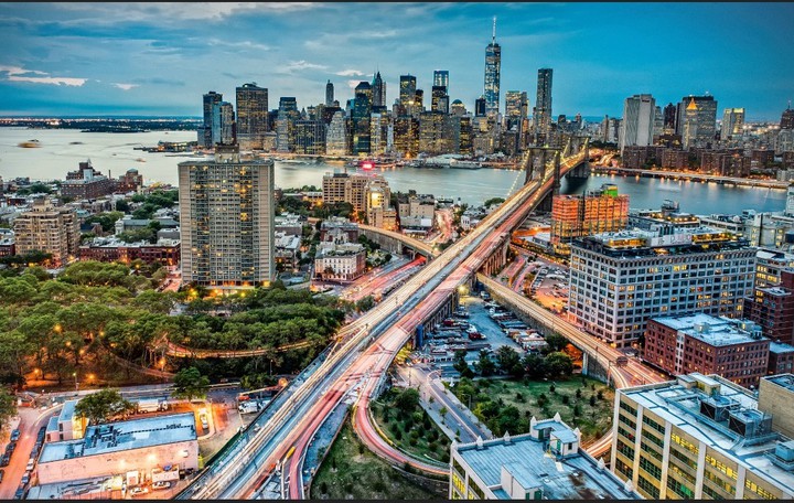new York city Ariel view