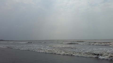 waves on the beach