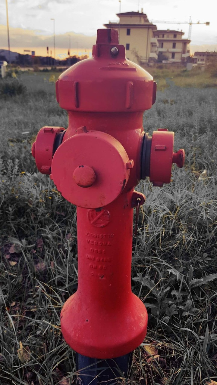 Red hydrant