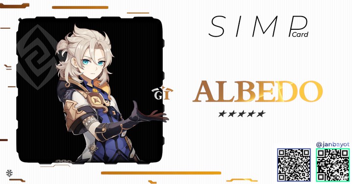Genshin Impact / Albedo simp card