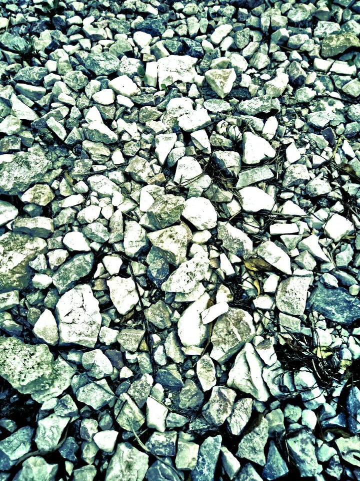 Rocks in sea