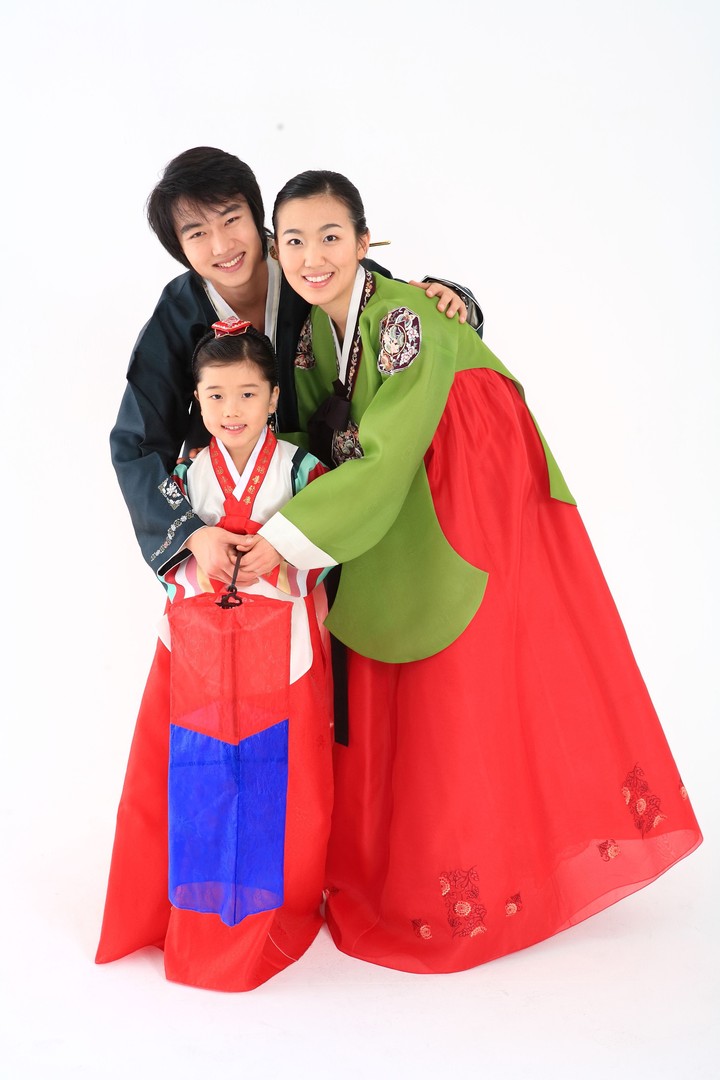 Family in Korean Dress