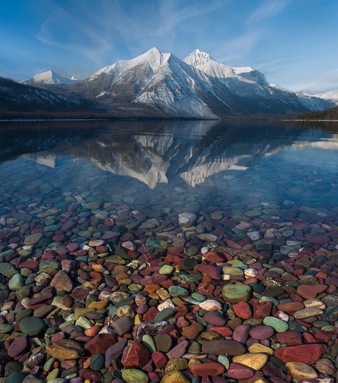rocky and watery combination