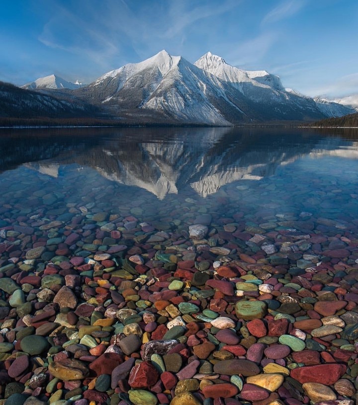 rocky and watery  combination