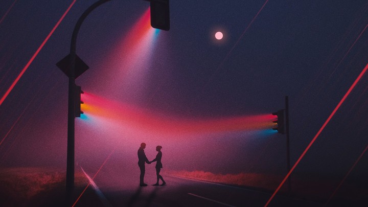 Love Couple Traffic Lights