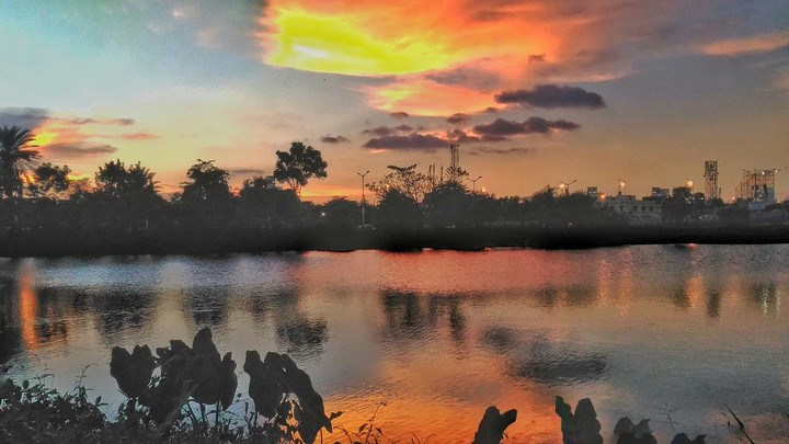 sunset colour