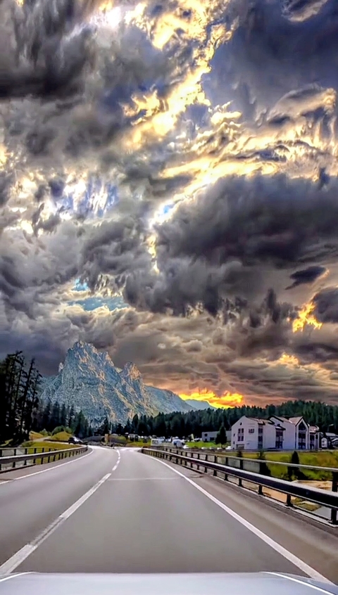 sfondi horizon, highway