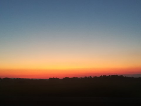 sunset and shadows