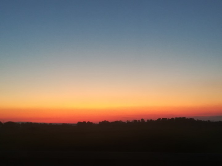 sunset and shadows