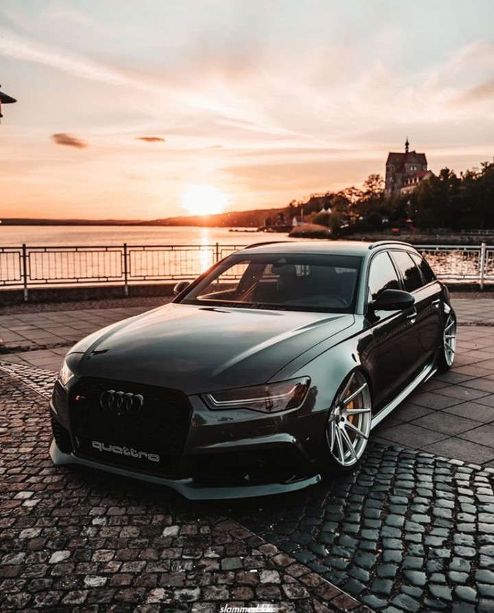 Audi in a landscape