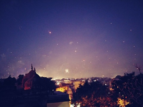 Firecracker Night In Pink City
