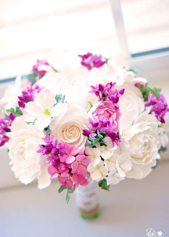 White and Pink flower