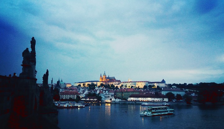 Prague at dusk