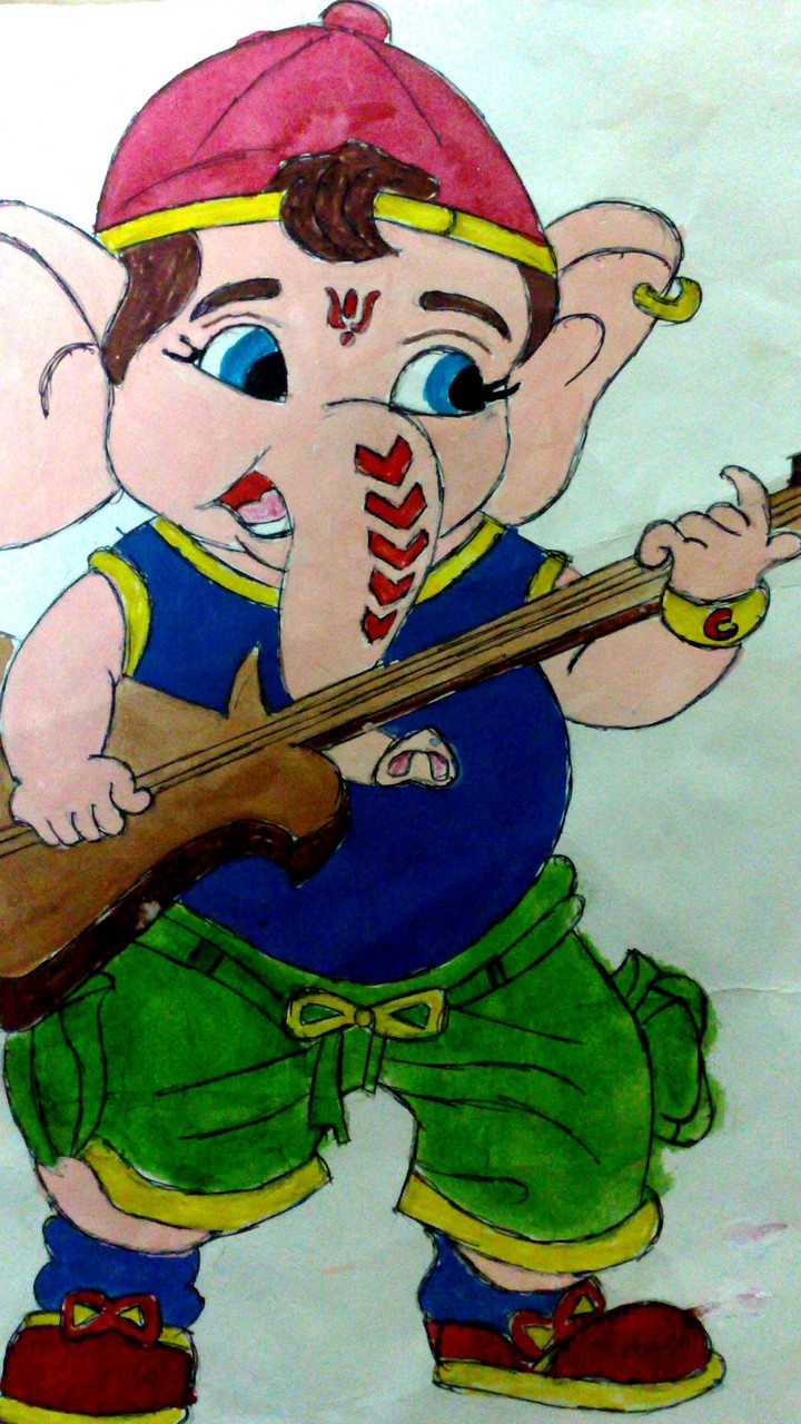 Ganesha Drawing HD