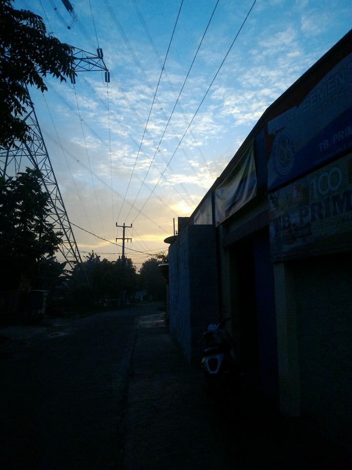 my view when the sun start to shinning