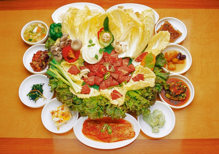한식-밥과 고기