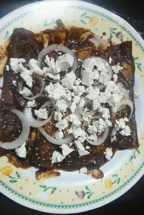Enchiladas de mole poblano , México