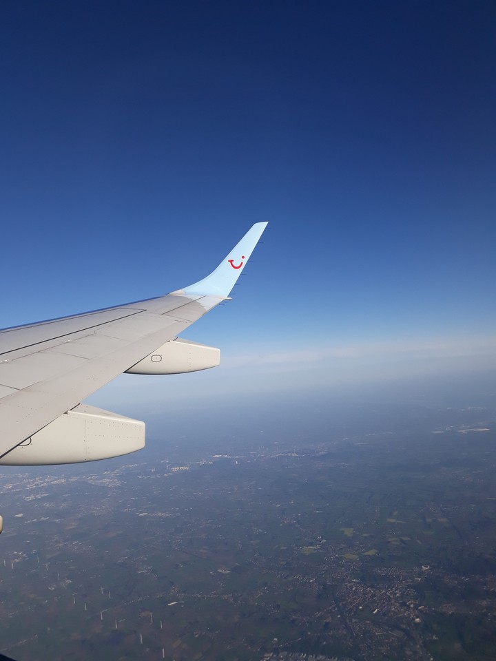 airplane in the sky