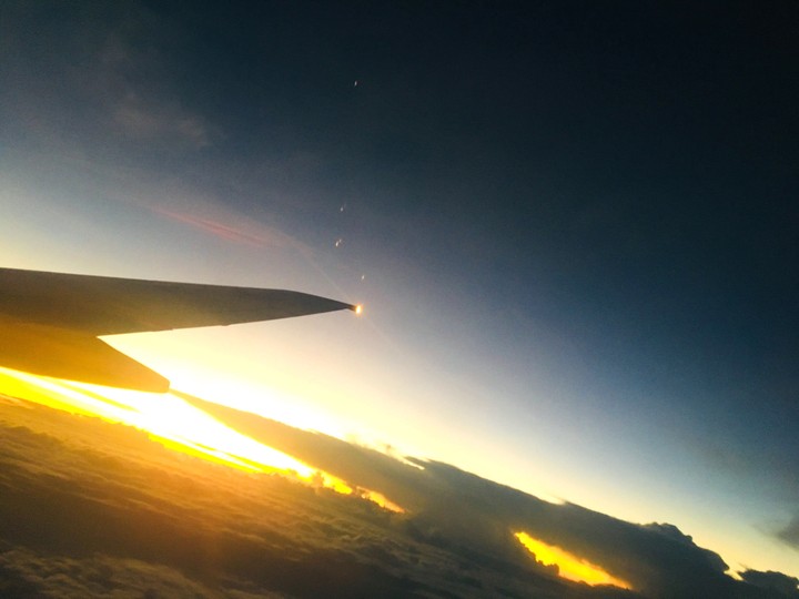 Morning from plane