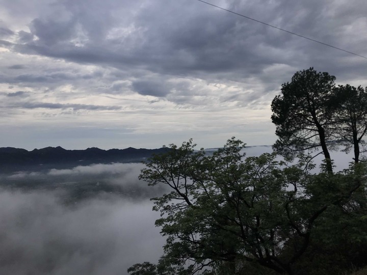 mountains clouds