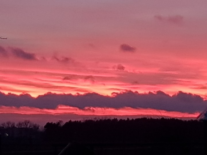 roter Sonnenuntergang