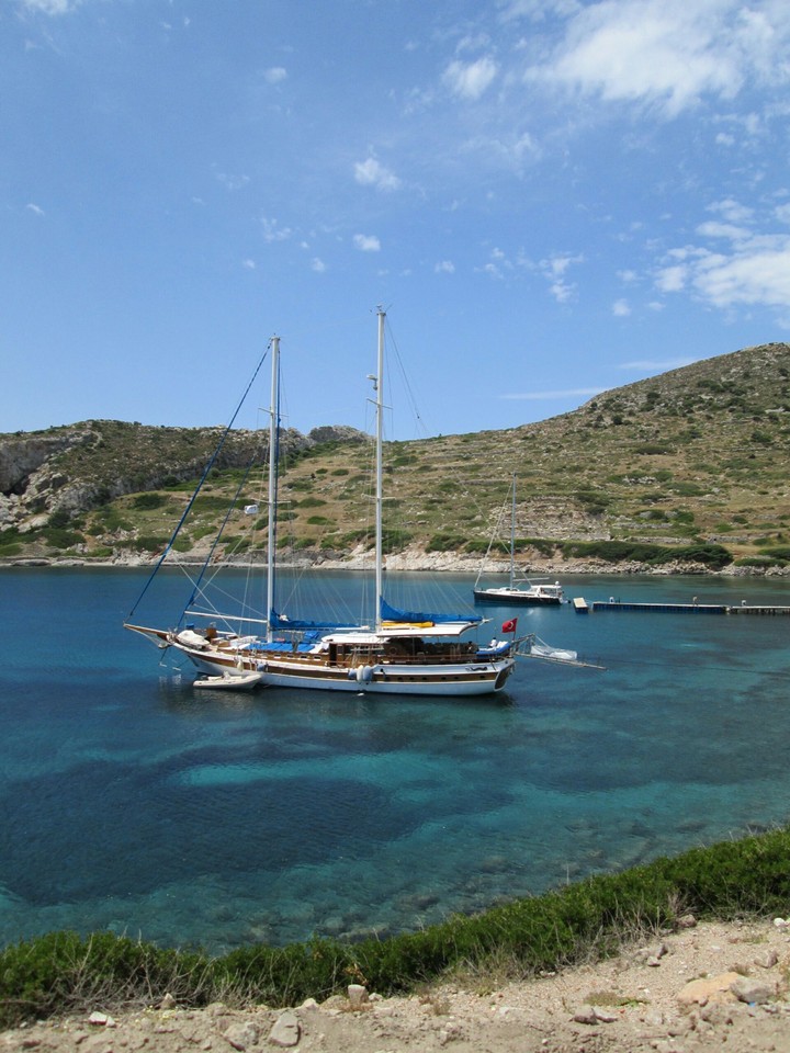 Boat in bay