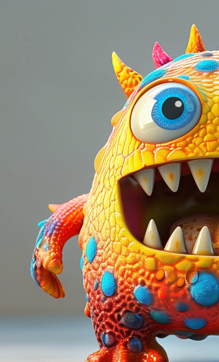 Cute monster halloween