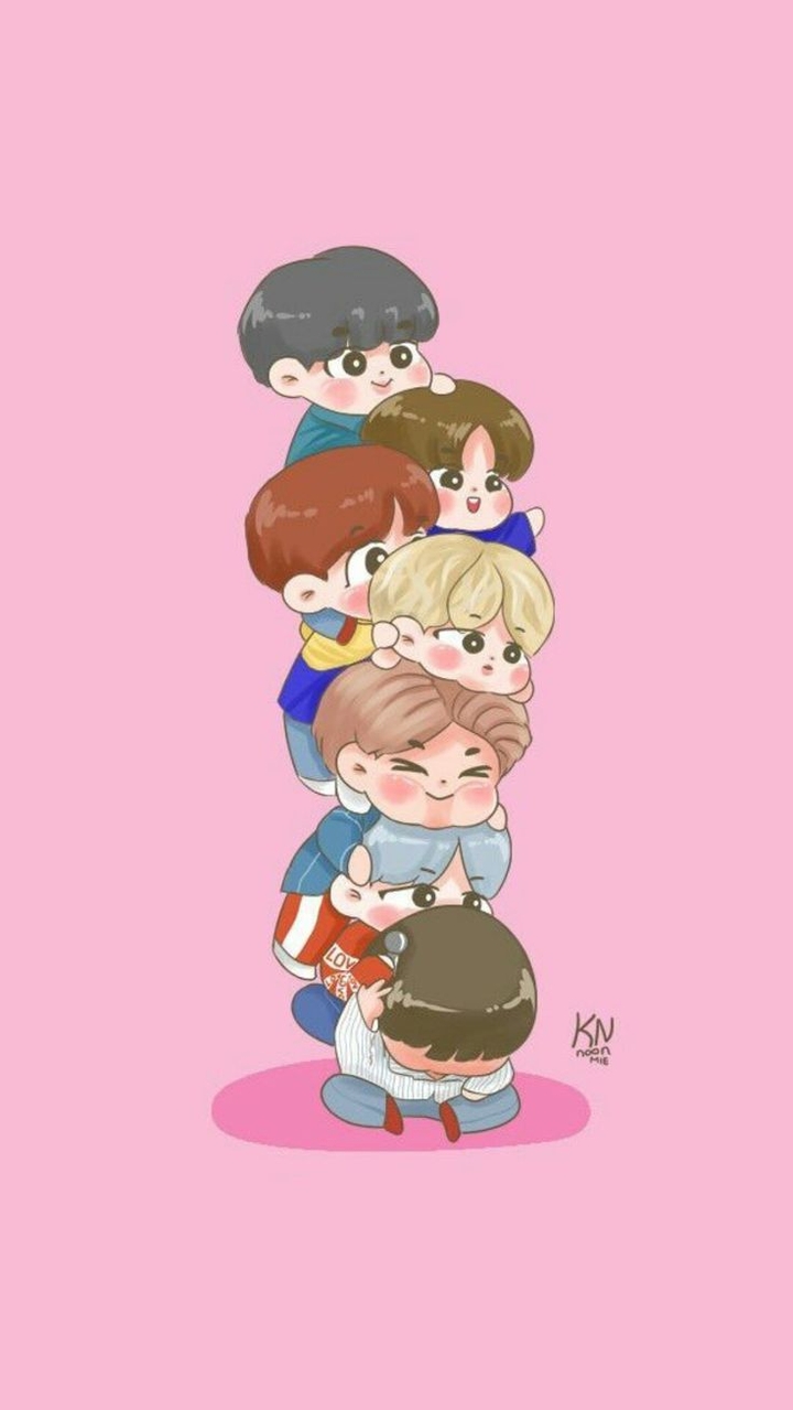 RM, SUGA, Jin, Jk, J-HOPE, Jimin, V